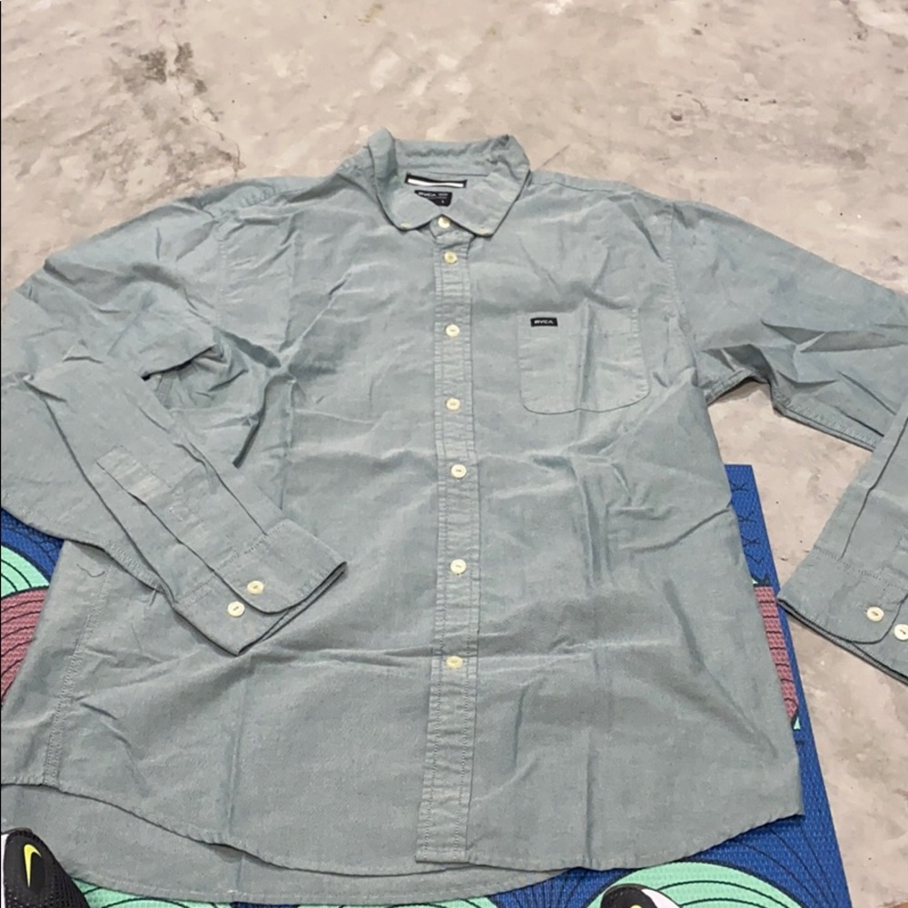 RVC GREEN LONG SLEEVE SHIRT